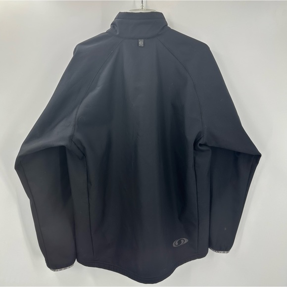 Salomon Black Nylon Jacket Ski Snowboard Mens XL - Picture 8 of 10